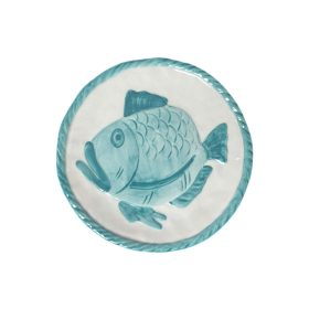 Hal mintás lapos tányér 22 cm