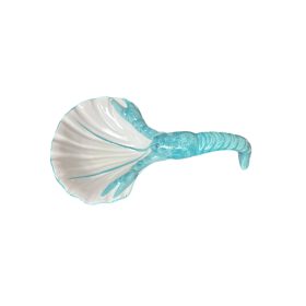 Homár mintás kínáló 24 cm türkiz