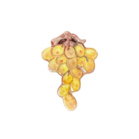 Dísz szőlős sárga 12*7 cm