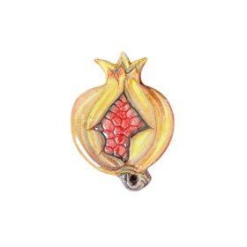 Dísz gránátalmás 8 cm