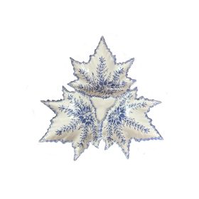 Kék mintás kínáló 3 részes