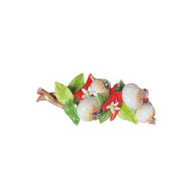 Fokhagyma mintás fali dísz színes