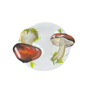 Gomba mintás lapos tányér 19 cm